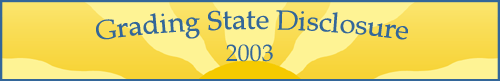 Grading State Disclosure 2003 Logo Graphic